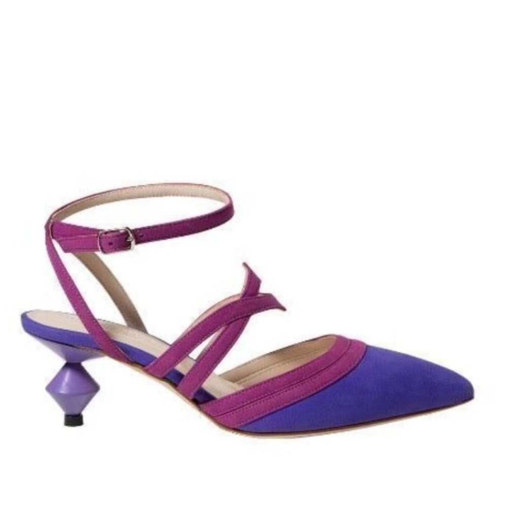 Vintage Inspired Jerelyn Creado Aster Suede Pumps